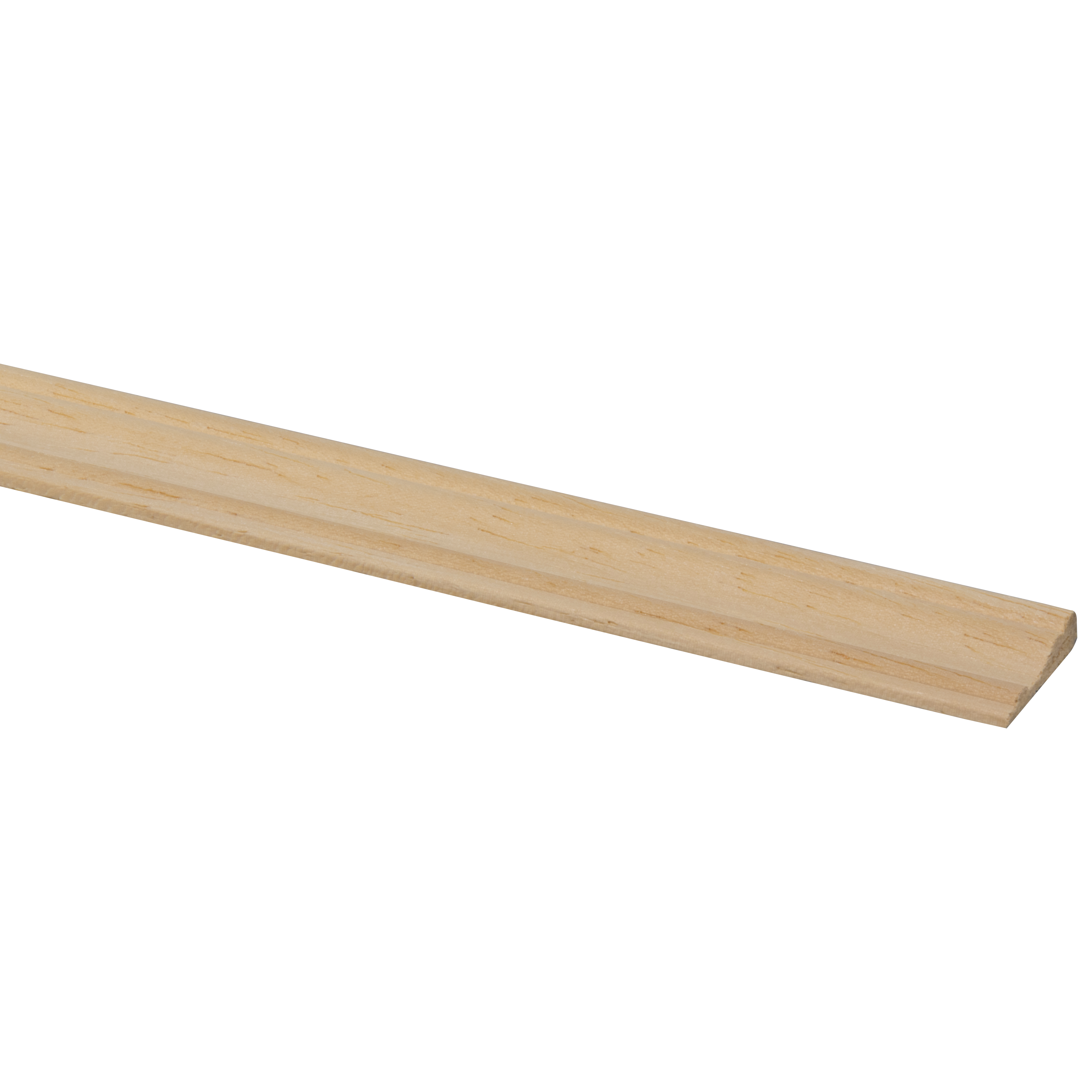 MOULURE DÉCORATIVE BOIS DUR BLANC 5X22MM 240CM
